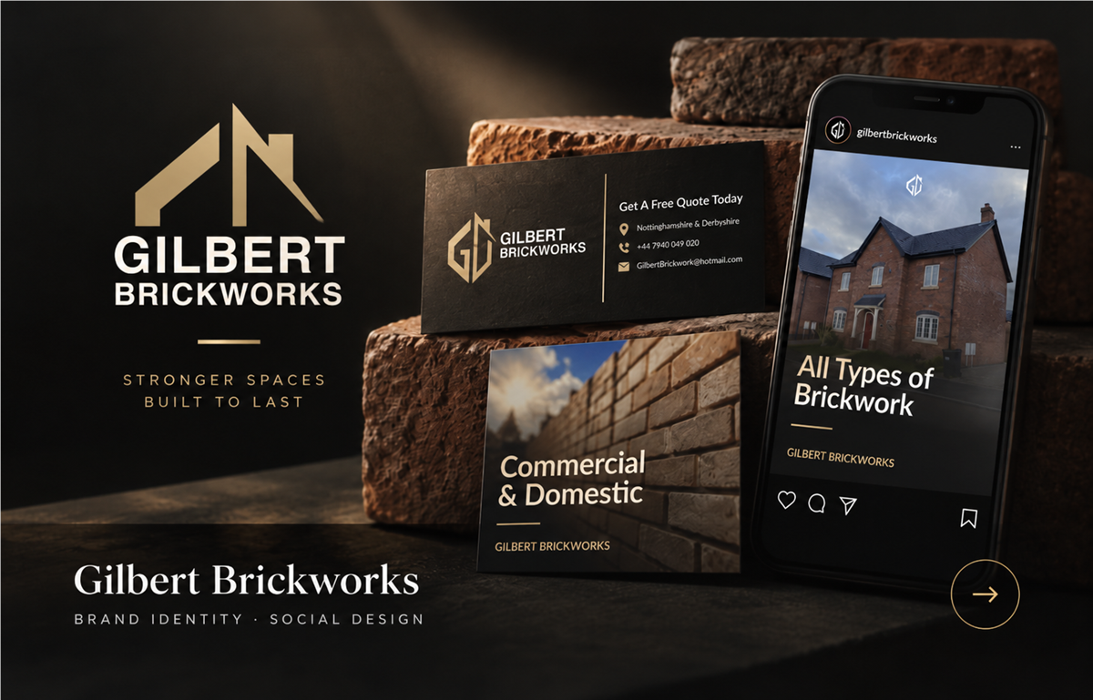 Gilbert Brickworks brand identity and social design system