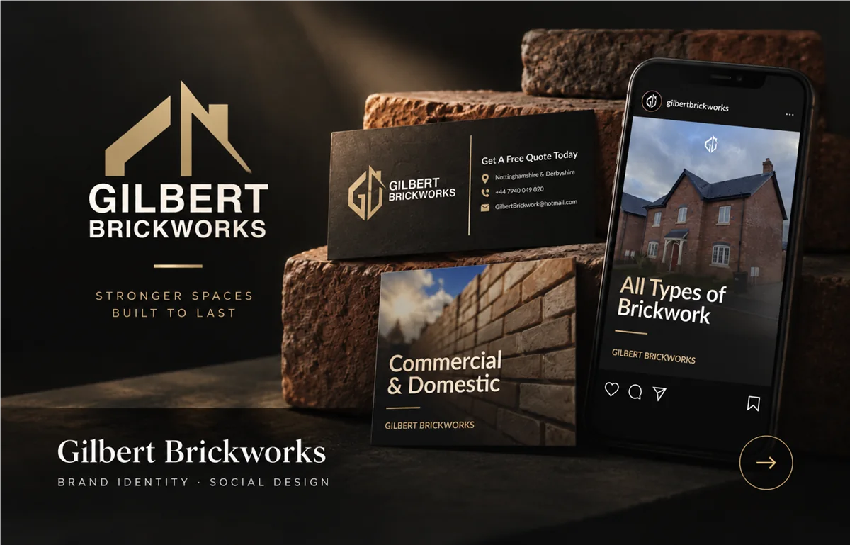 Gilbert Brickworks brand identity and social design system