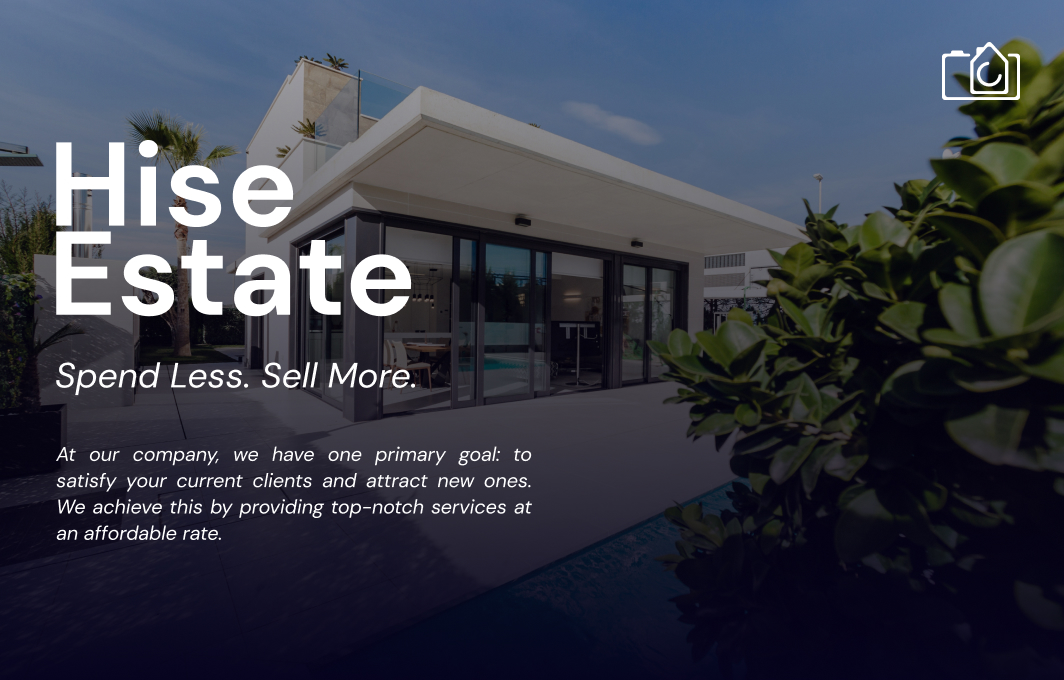 Hise Estate brand presentation shown across desktop and mobile